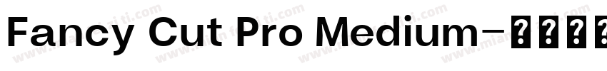 Fancy Cut Pro Medium字体转换